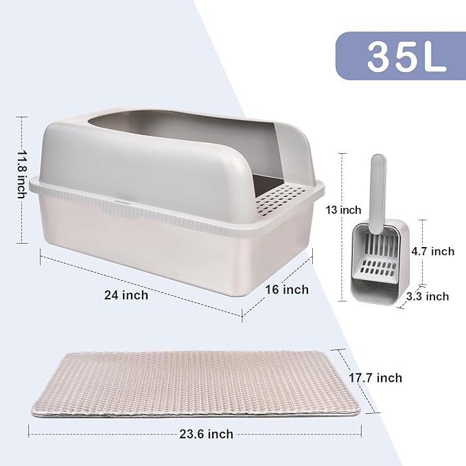 Henkelion Stainless Steel Cat Litter Box - Image 2