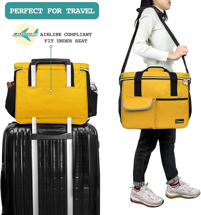 PetAmi Dog Travel Bag, Travel Pet Bag Organizer, Dog Food Travel Bag - Image 5