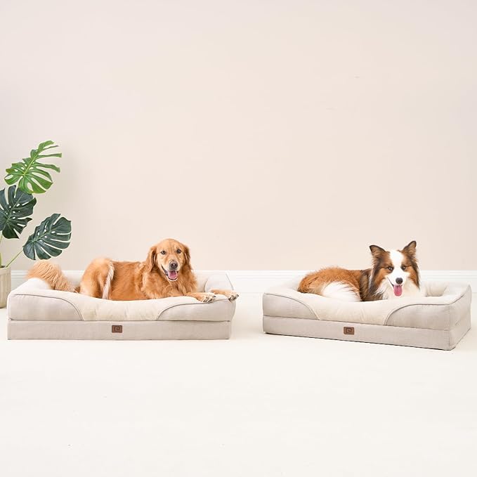 EHEYCIGA Orthopedic Dog Bed for Large Sized Dog, Waterproof Liner & Washable - Image 9