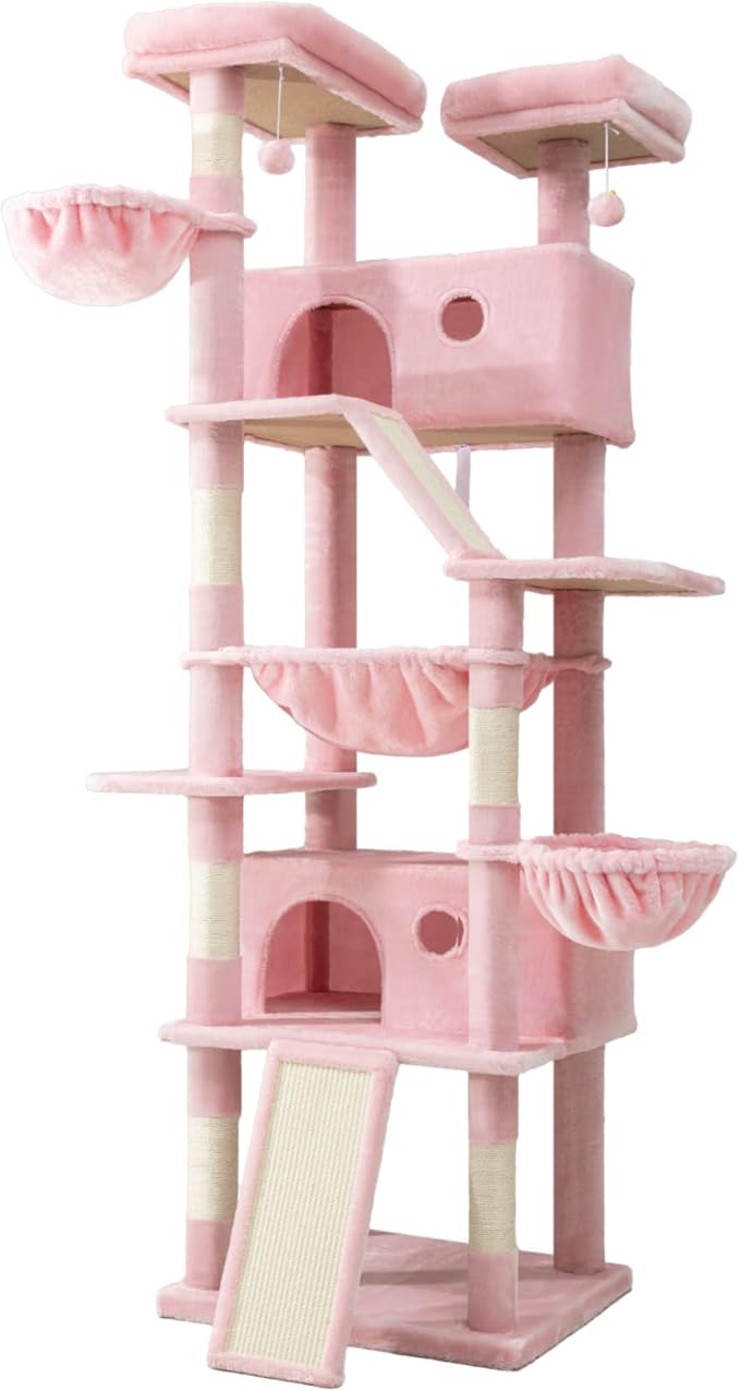 SHA CERLIN 81in Multi-Level Tall Cat Tree Tower - Image 9