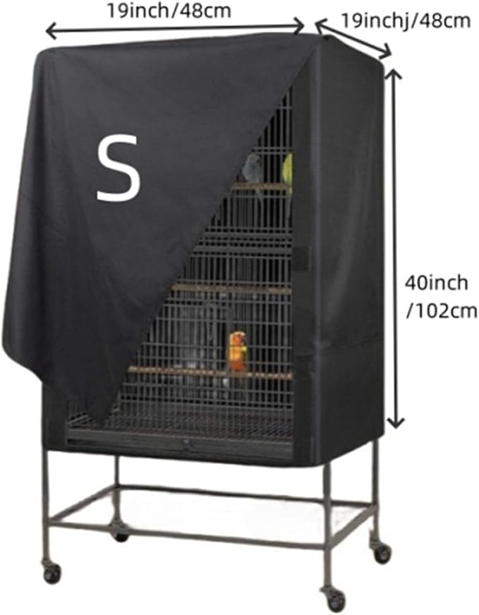 Bird Cage Cover, Breathable Black Out Lightweight Washable Dust Proof Hood - Image 5