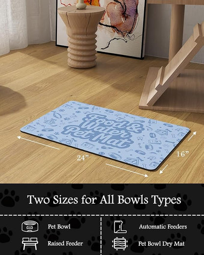 Pet Feeding Mat-Absorbent Dog Mat - Image 7