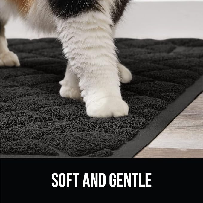GORILLA GRIP Cat Litter Box Mat, Water Resistant, US Designed Kitty Litter - Image 8