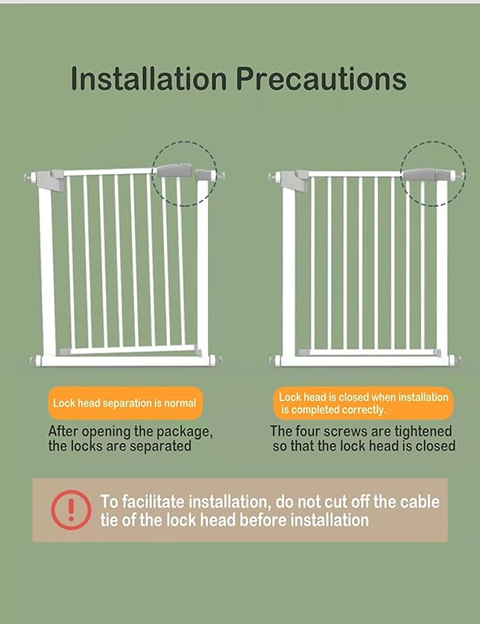 Extra Long Baby Gate Extra Wide, Large Dog Gate Indoor, Child Proof Gate - Image 6