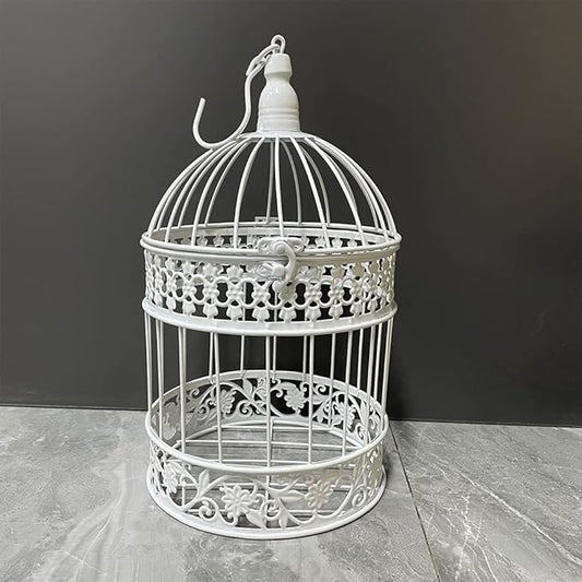Round Birdcages Vintage Decorative Iron Bird cage Wedding Decor Flower cage by SmileDiary