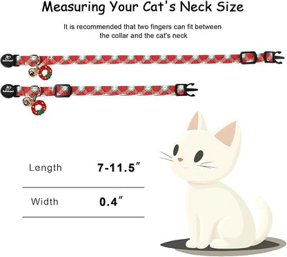 2 Pack Christmas Cat Collars - Image 4