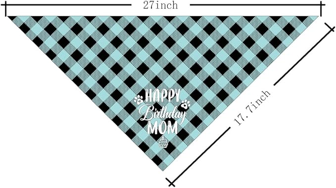 Dog Bandana for Happy Birthday Mom - Image 2