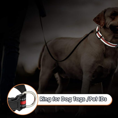 Weewooday 3 Pieces Reflective Dog Collar Nylon Adjustable Quick Release Pet - Image 6