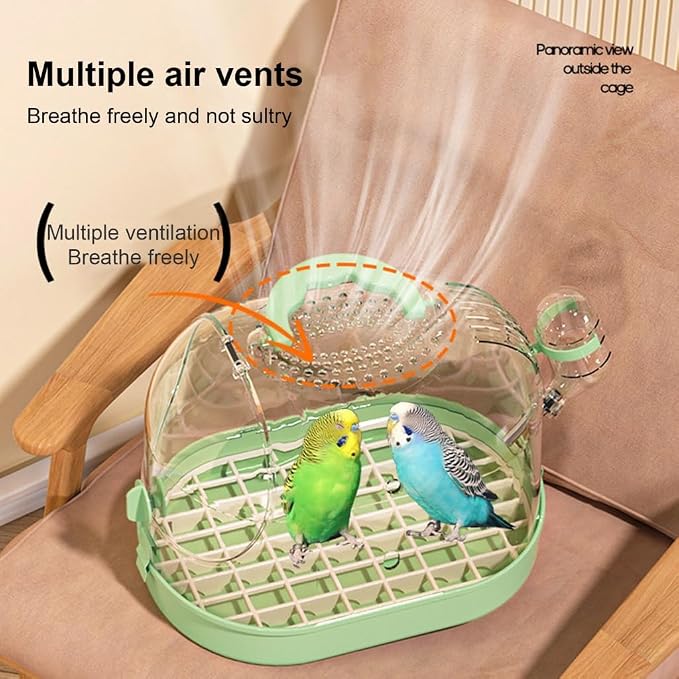 Versatile Birdcage for Travel Clear Bird Cage - Image 7