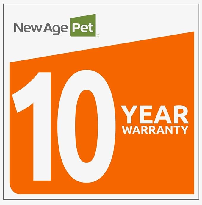 New Age Pet ECOFLEX Brea Dog Food Pantry in Antique White, Two 32 oz Bowls - Image 12