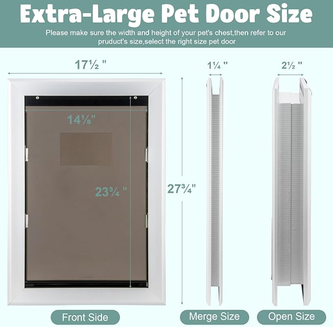 Dog Door Aluminum Pet Door - Image 5