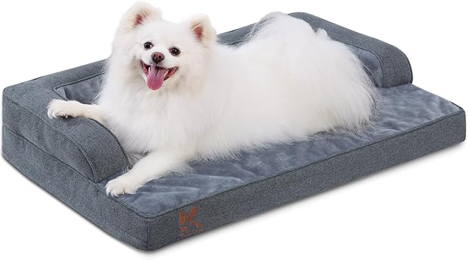 KSIIA Washable Dog Bed Medium Size Senior Dog, Orthopedic Warm Soft Pet Sofa by KSIIAPetProducts