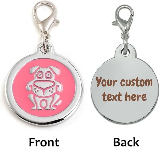 Personalized Funky Dog Design Pet ID Tags - Image 2