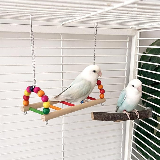 Bird Swing Conure Toys, Parrot Climbing Hammock - Image 2