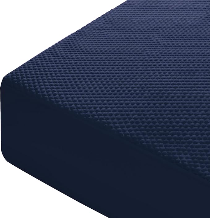 OhGeni 100% Waterproof Mattress Protector, King-Navy Blue Size Mattress Pad - Image 8