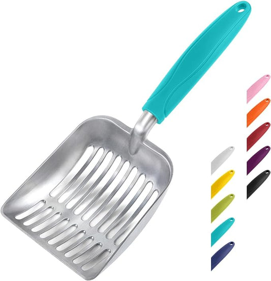 WePet Cat Litter Scoop, Aluminum Alloy Sifter, Kitty Metal Scooper, Deep Shovel by WePet