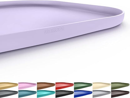 Silicone Pet Food Mat with Raised Edge by smilool