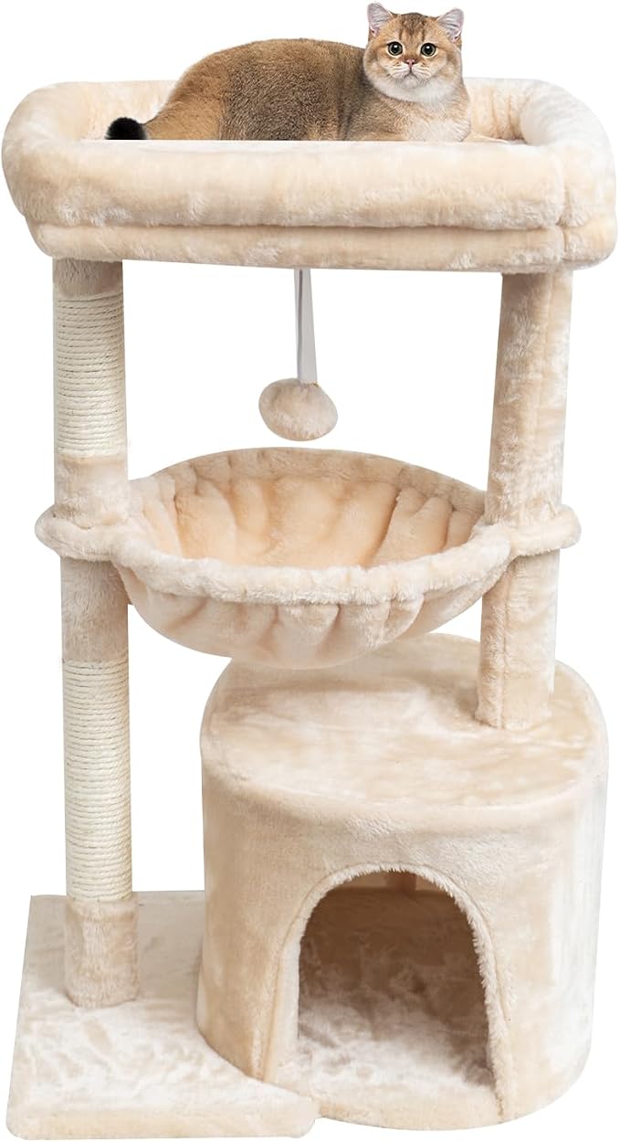 SYANDLVY Small Cat Tree for Indoor Cats, Kittens Condo by SYANDLVY
