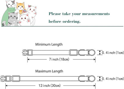 Yizepet Cat Collars, Breakaway Kitten Collar, Cute Kitty Collar in 2 Pack - Image 5