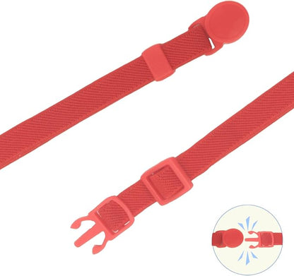 Breakaway Cat Collar with Bell, Safety Buckle Kitten Collar, Elastic Strech - Image 2