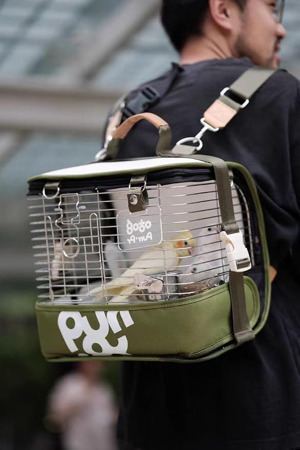Bird Carrier Travel Cage 12in Small Bird Cage 4 in 1 Bird Backpack - Image 8