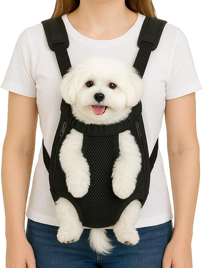 Dog Backpack Carrier, Adjustable Pet Front Carriers, Legs Out Carrying Sling by Unknown