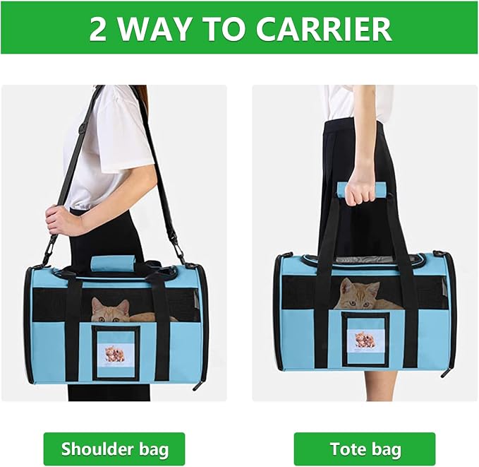 Extra Large Pet Carrier 20 lbs+, Soft Sided Cat Carriers - Image 6
