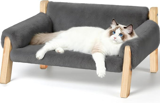 Elevated Cat Couch Bed for Indoor Cats by FAMIDGE