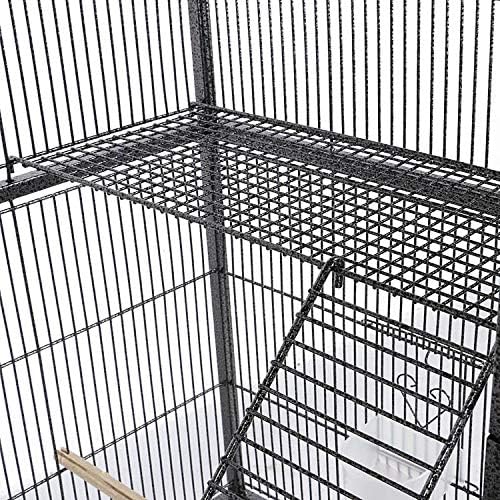 Yaheetech 69-Inch Extra Large Wrought Iron 3 Levels Ferret Chinchilla Sugar - Image 8