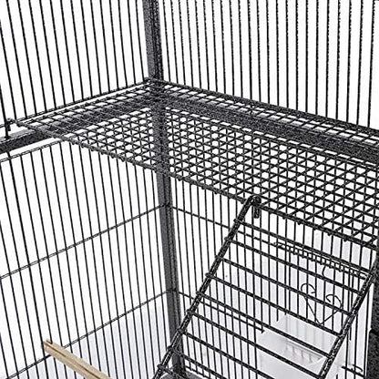 Yaheetech 69-Inch Extra Large Wrought Iron 3 Levels Ferret Chinchilla Sugar - Image 8