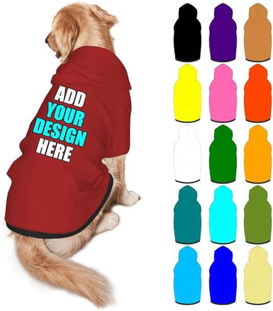 Custom Dog Clothes with Photo Name Logo Personalized Dog Sweaters by Mynvzrk