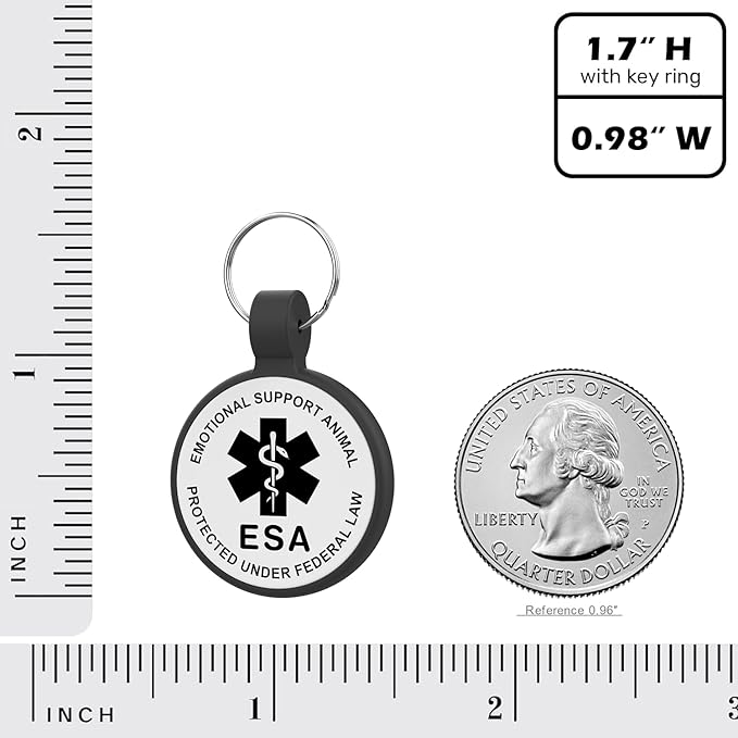 ESA Dog Tag, QR Code Dog Tag, Modifiable Free Pet Online Profile, Scannable QR - Image 4