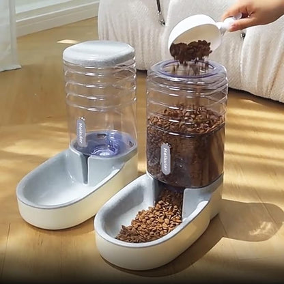 Meikuler Automatic Dog Cat Feeder and Water Dispenser Set, Waterer and Gravity - Image 4