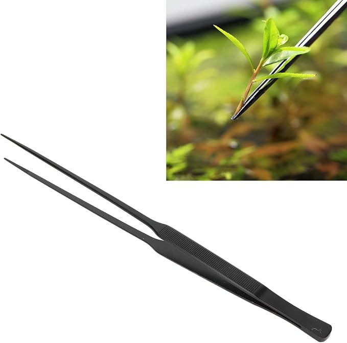 Stainless Steel Aquarium Tweezers, Aquarium Tools Kit, Aquarium Aquascaping Tool by GOWENIC