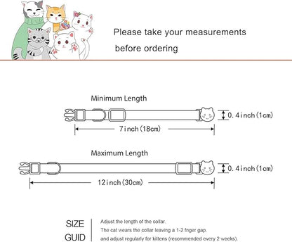 Yizepet Cat Collars with Bells, Breakaway Kitten Collar, Cute Kitty Collar - Image 5