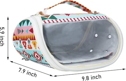 Wontee Small Pet Carrier Hamster Carrier Bag Portable Travel Carrier - Image 5