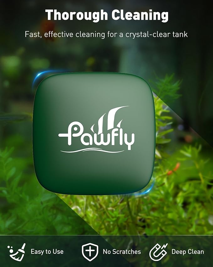 Pawfly Aquarium Magnet Glass Cleaner, Magnetic Fish Tank Cleaner, 1.5" Mini - Image 6