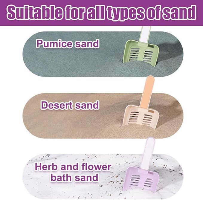 DONGKER Hamster Litter Scoop, Reusable Hanging Hamster Sand Bath Scoop - Image 6