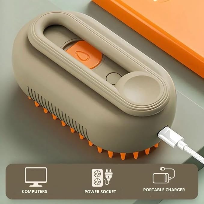 3-in-1 Steam Pet Brush for Cats & Dogs – Self-Cleaning Grooming Comb - Image 4