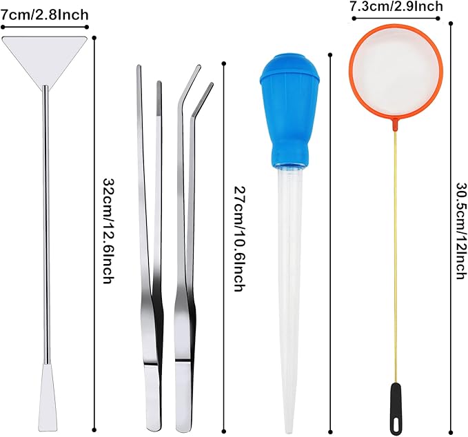 Fish Tank Cleaning Tools, Feeder Tools Kit, Aquarium Plants Cleaner, Algae - Image 2
