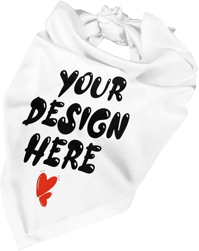 Custom Dog Bandana Add Your Text Photo Name Personalized Neckwear Bandanas Soft - Image 6