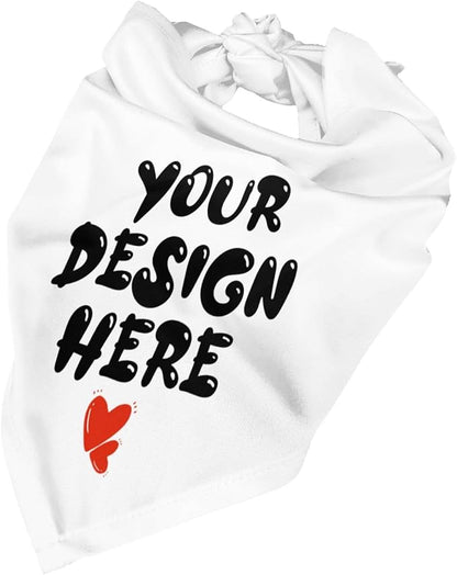 Custom Dog Bandana Add Your Text Photo Name Personalized Neckwear Bandanas Soft - Image 6