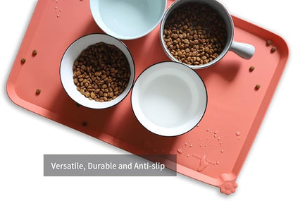 Hoki Found L Silicone Non Slip Pet & Cat Dog Feeding Tray - Image 4
