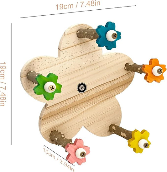 Parakeet Toys, Natural Wood Perch - Image 2