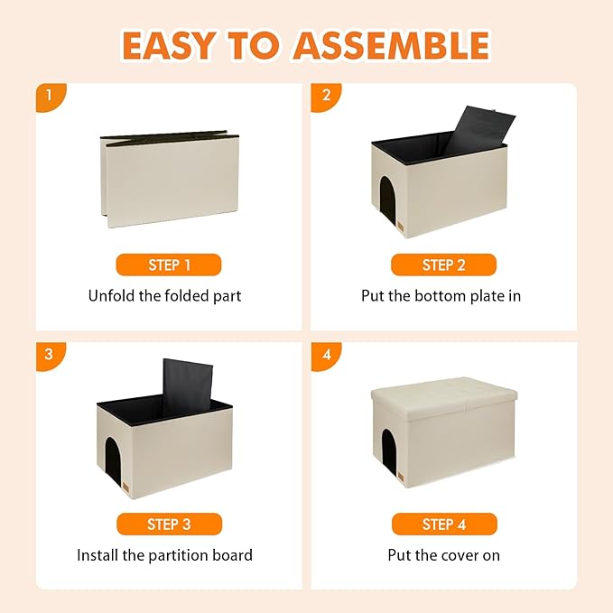 3-in-1 Cat Litter Box Enclosure - Image 6