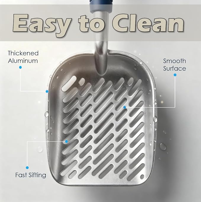 Heavy-Duty Metal Cat Litter Scoop - Image 4