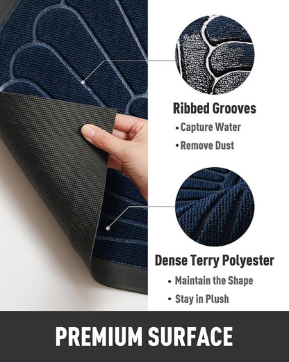 tchdio Semicircular Durable Rubber Doormat- Non Slip Front Door Mat - Image 5