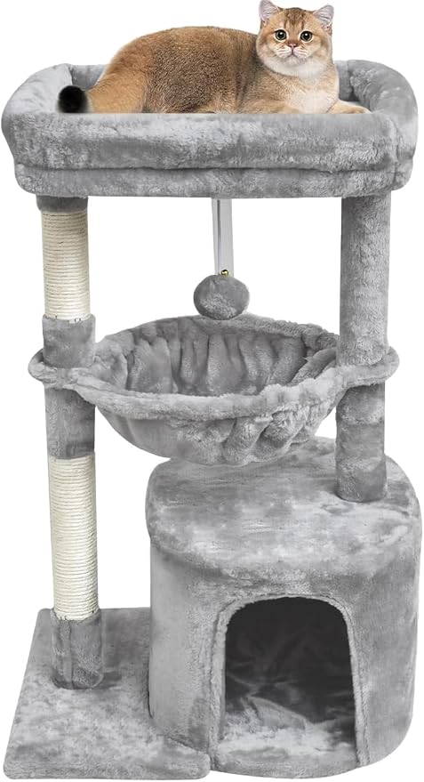 SYANDLVY Small Cat Tree for Indoor Cats, Activity Cat Tower by SYANDLVY
