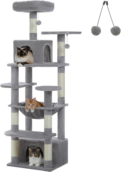 Cat Tree for Indoor Cats, 64.5" Tall Cat Tower - Image 8