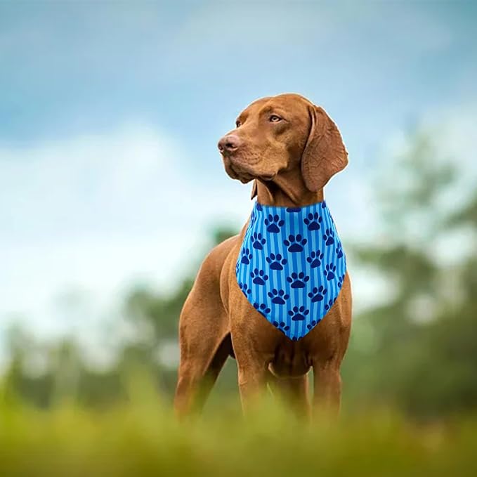 30 Pcs Paw Print Bandanas Bulk for Large Dogs 33 Inch XL Stitch Dog Bandanas - Image 7
